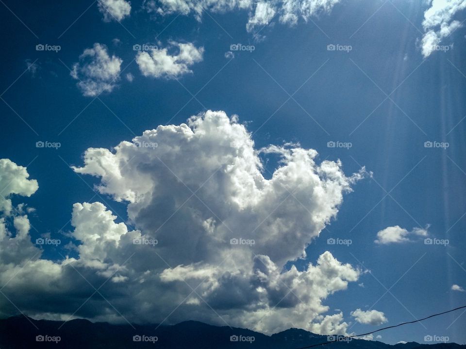 beautiful clouds in the sky, sky view hd picture.