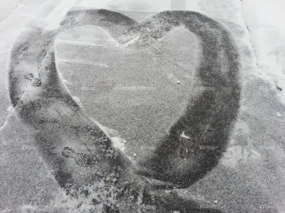 Snow Heart. heart of snow