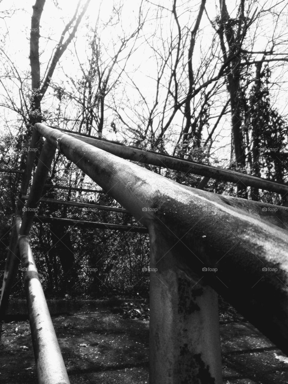 rusting, forgotten agriculture framing.