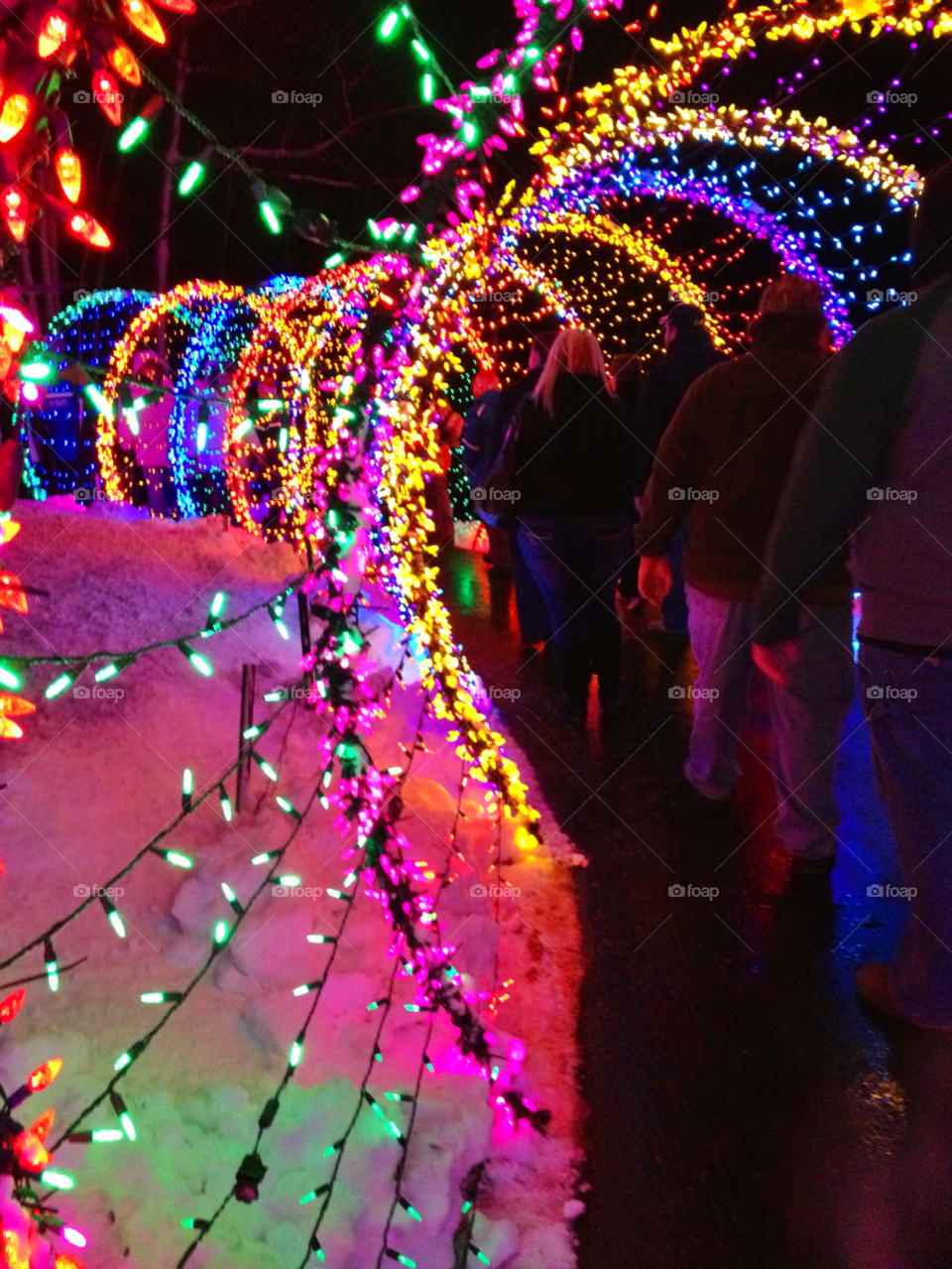 snow winter light tunnel by somebeach