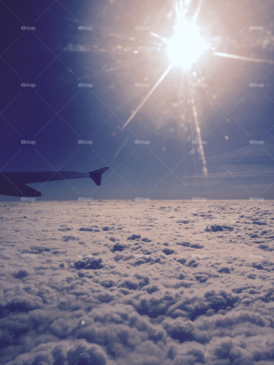 Bubbly clouds during flight 