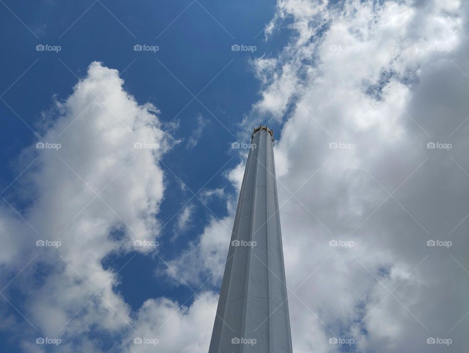 The heroes monument on Surabaya city