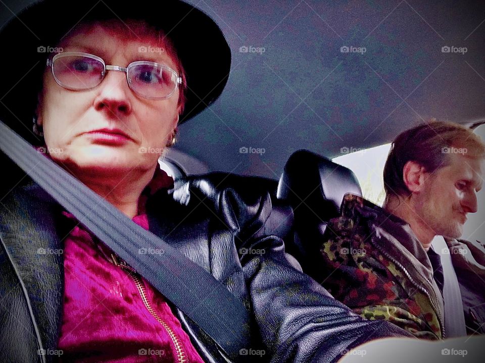All securely buckled in I, “Petra Schiller” and partner “Timothy Trespas” are riding back together from “Clinton Hill”, Brooklyn to “Newtown Creek” in LIC, Queens on a Fall day in 2021. Hypnotic Productions
