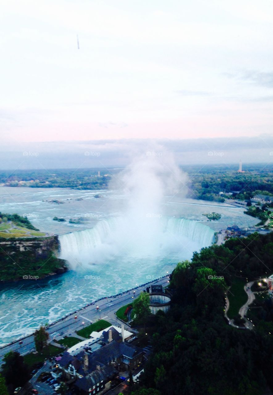 Waterfall in the mist
