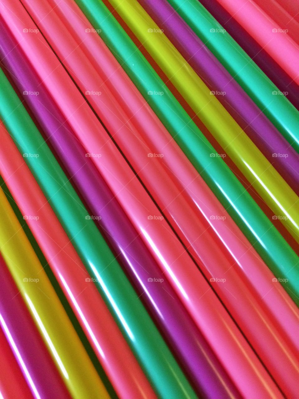 Straws. Colorful straws