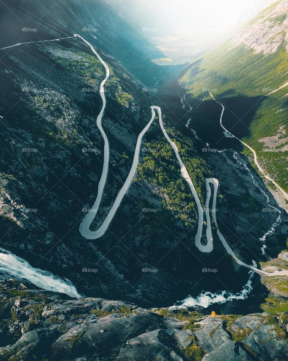 When it comes to roads in Norway, this one has to be mentioned amongst the most famous ones - Trollstigen. An epic path of hairpin curves that stretches about 20 kilometers and is passed by a lot of people mostly on their way to Geiranger.