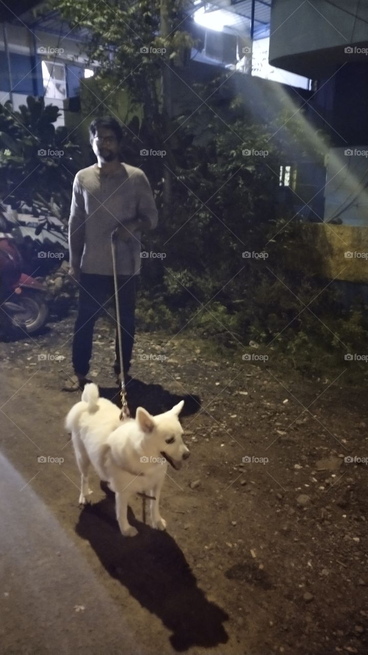 Barfi walking at evening