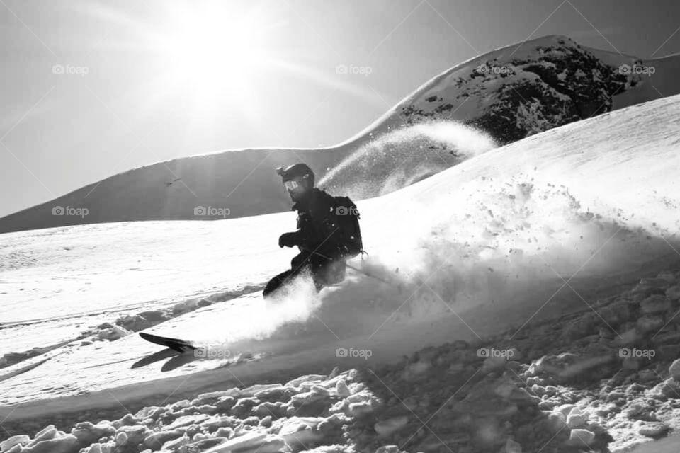 Black and white minimalist.