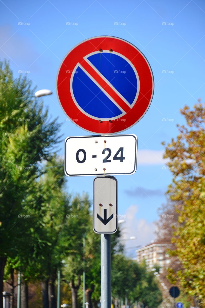 road sign, signage