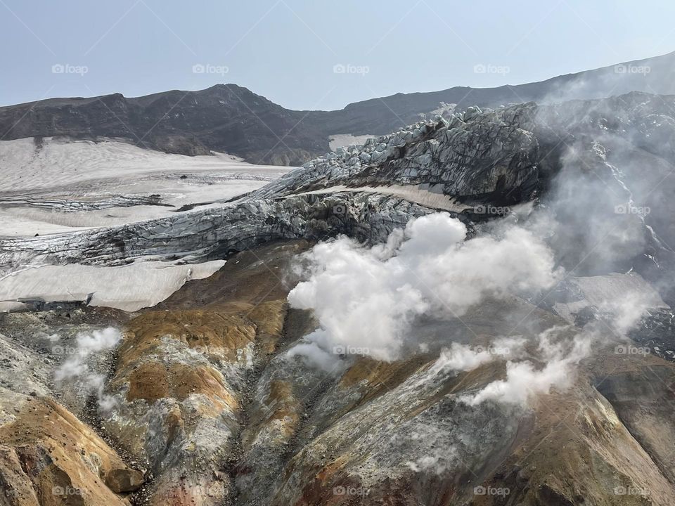 dormant Mutnovsky volcano