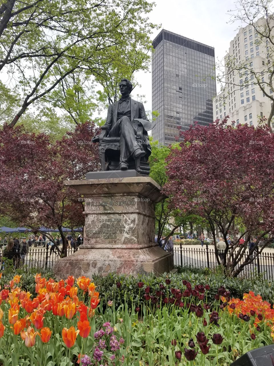 Garden, Flower, Statue, Cemetery, Monument