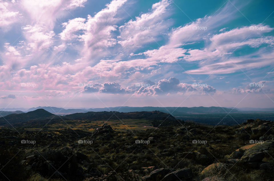 Cloudy. dramatic clouds from yesterday's hike. Hemet, Ca 