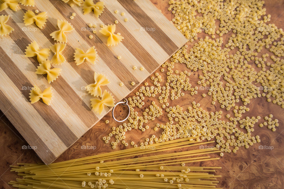 Different types of pasta
