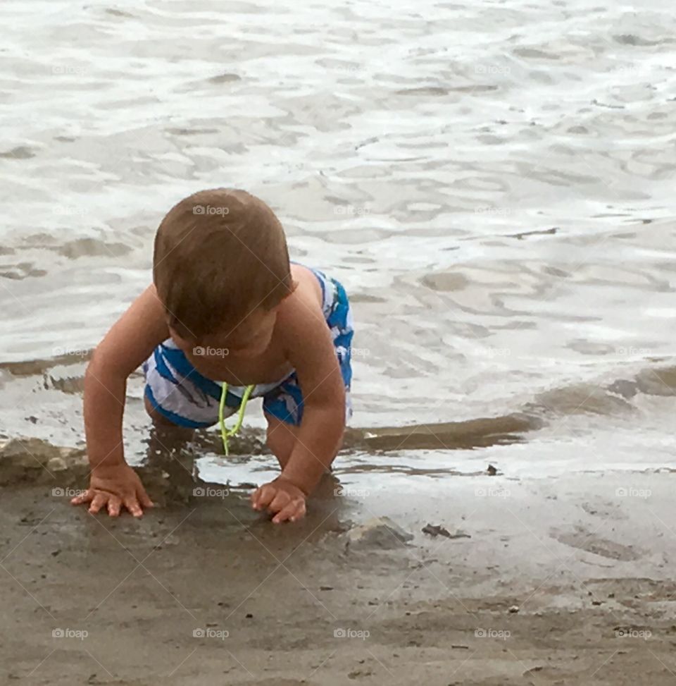 Sandy beach baby