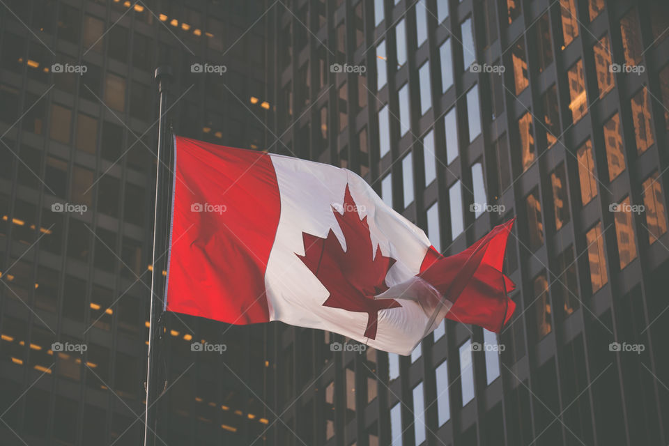 Gorgeous shot of the Canadian flag