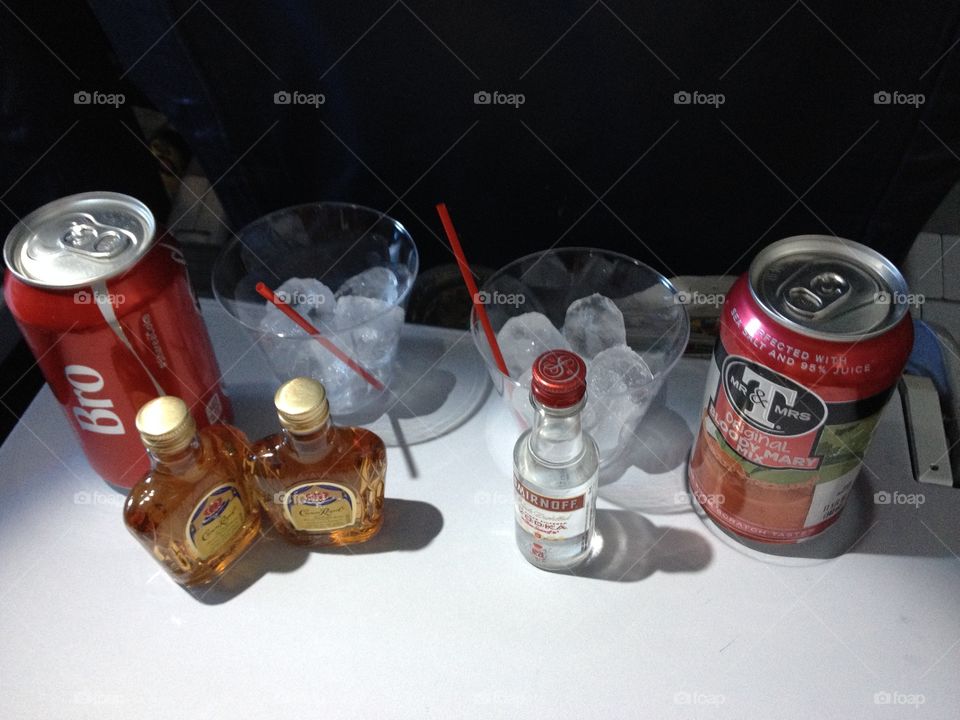 Airplane drinks