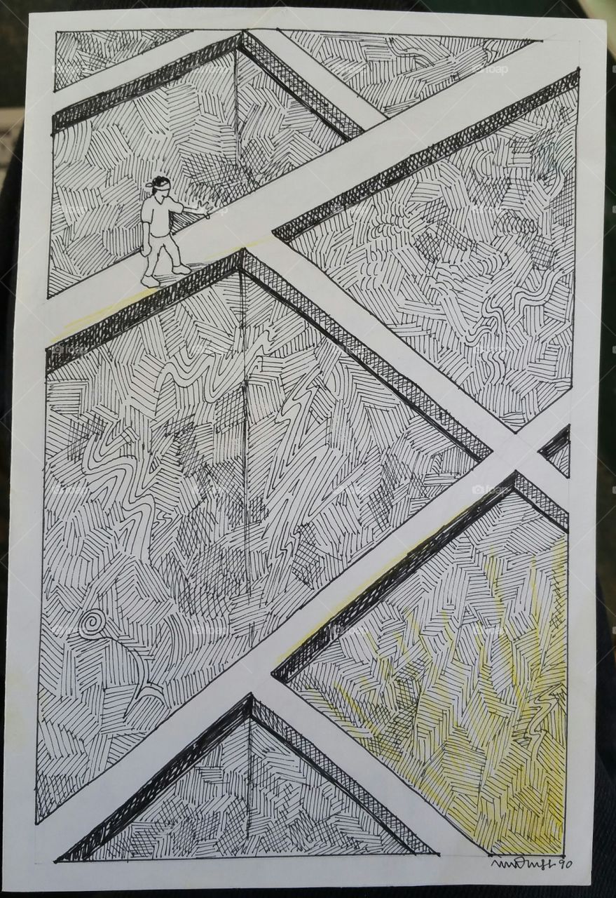 pen and ink art work