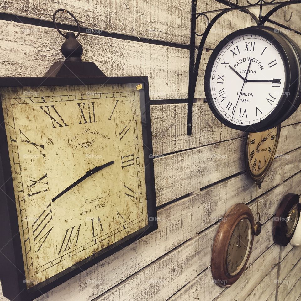 Old fashioned clocks