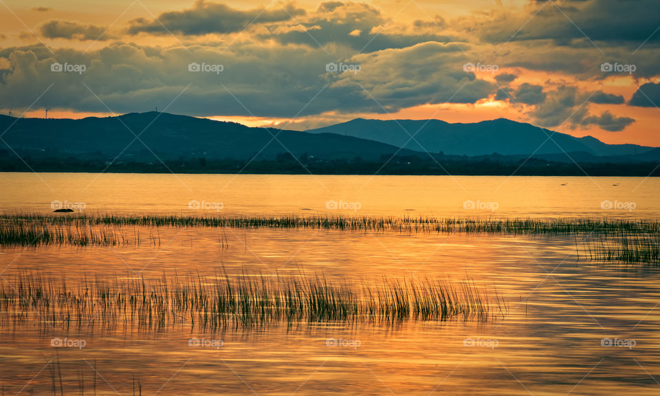 Corrib lake sunset