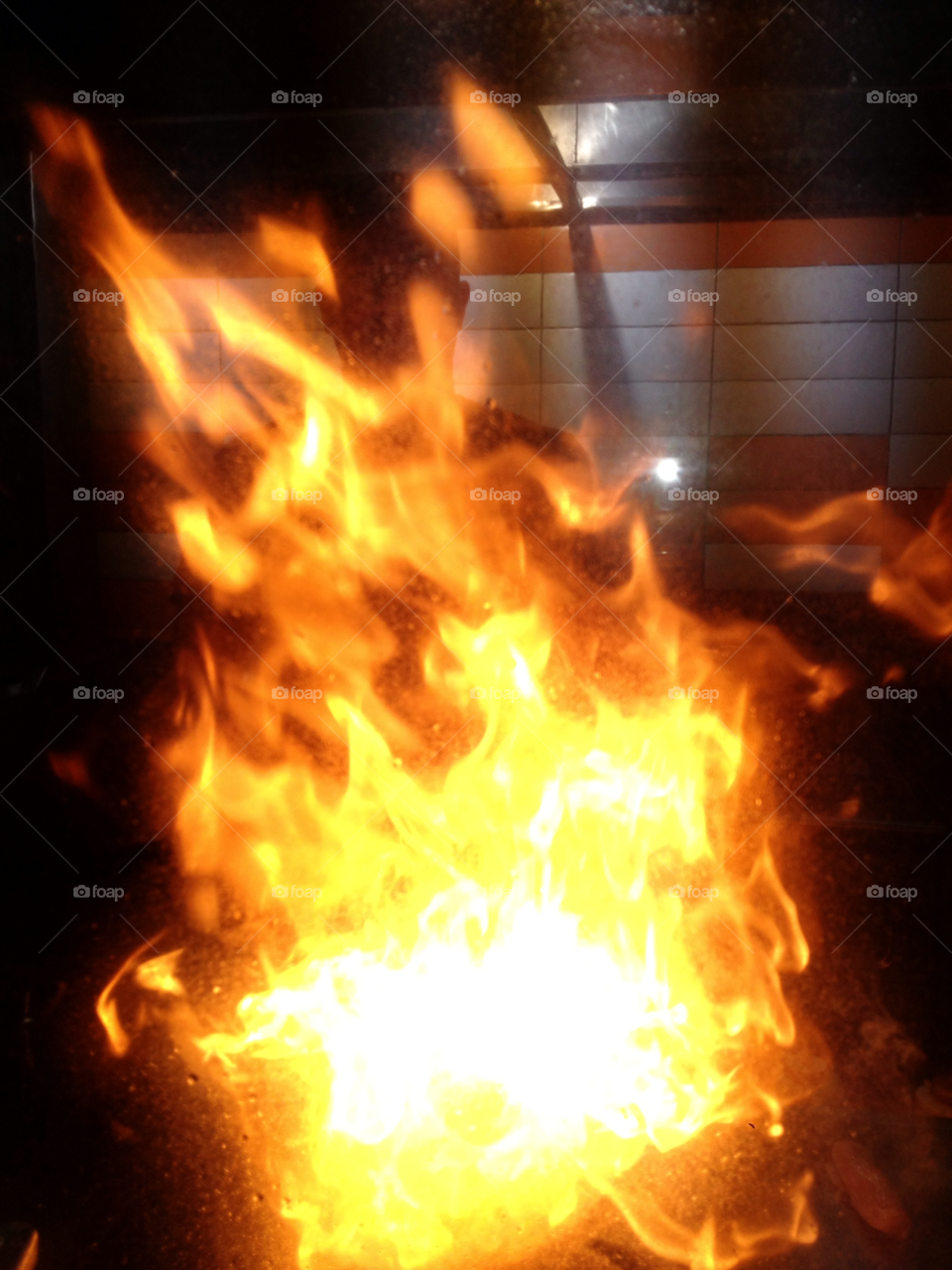 kitchen fire burn snack by a.bilbaisi
