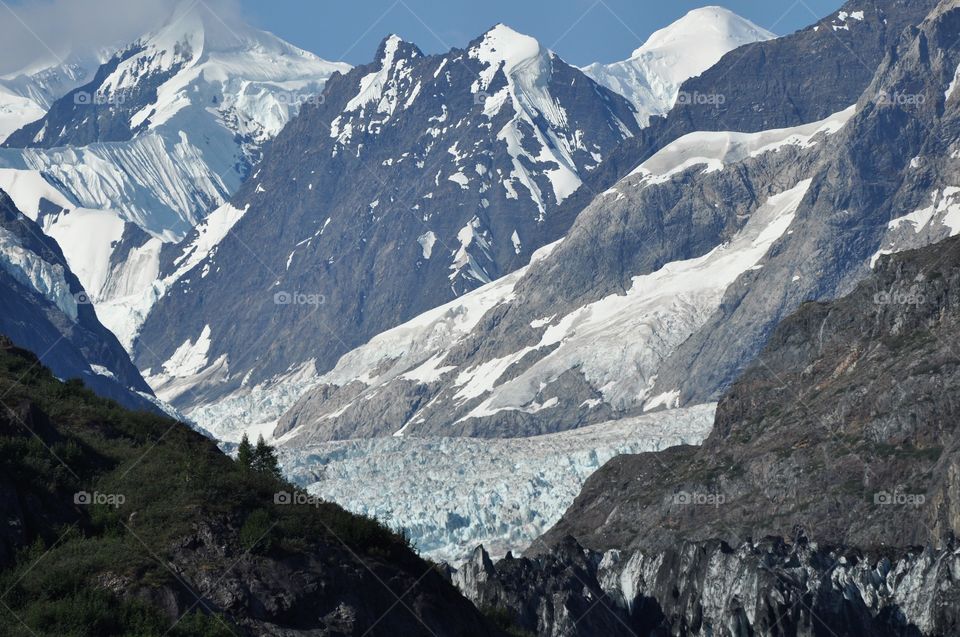 Hiking at the glaciers