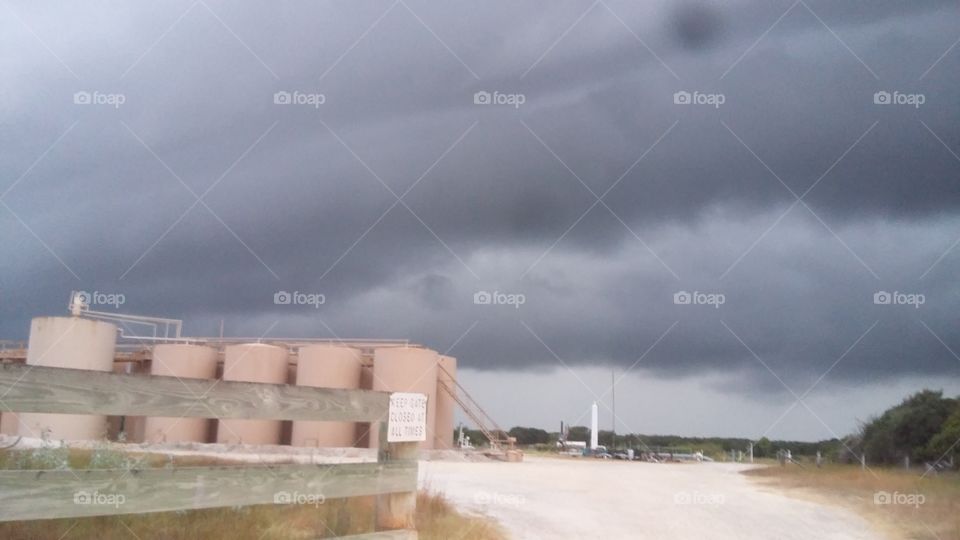 rain at the tank farm