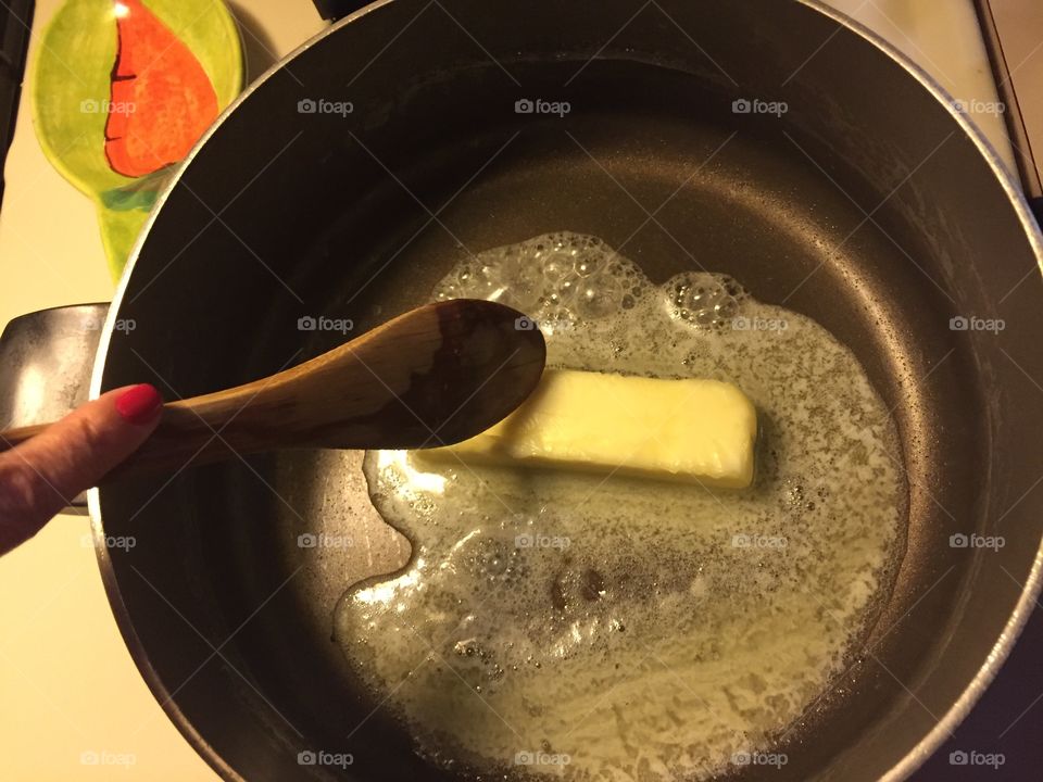 Melting butter