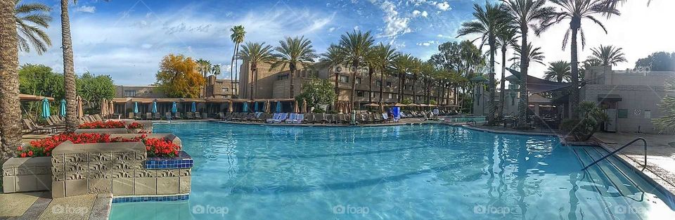 Biltmore resort pool panoramic