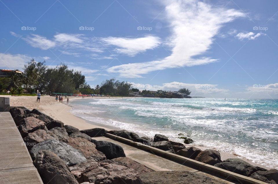 Beach at barbados