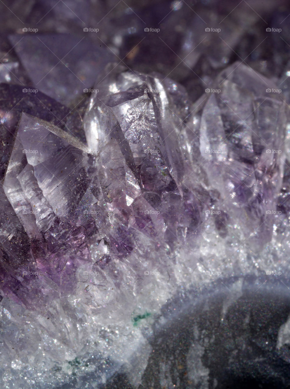 Amethyst purple rocks 