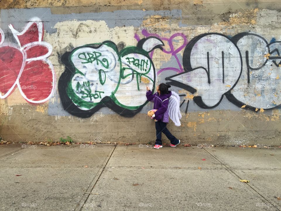 Angel in the Bronx 
Graffiti 
Kid in Costume 