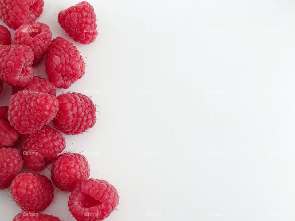 Delicious raspberries