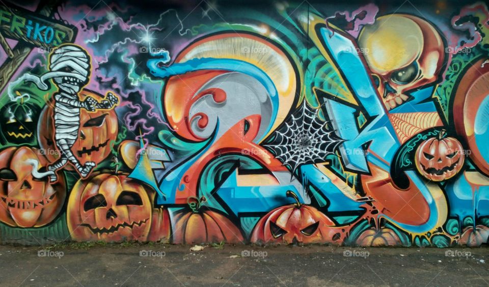 halloween art graffiti