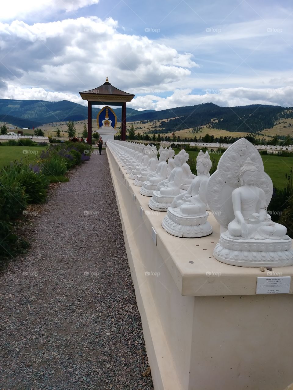 At the Temple of a Thousand Buddhas, in Missoula, MT !!