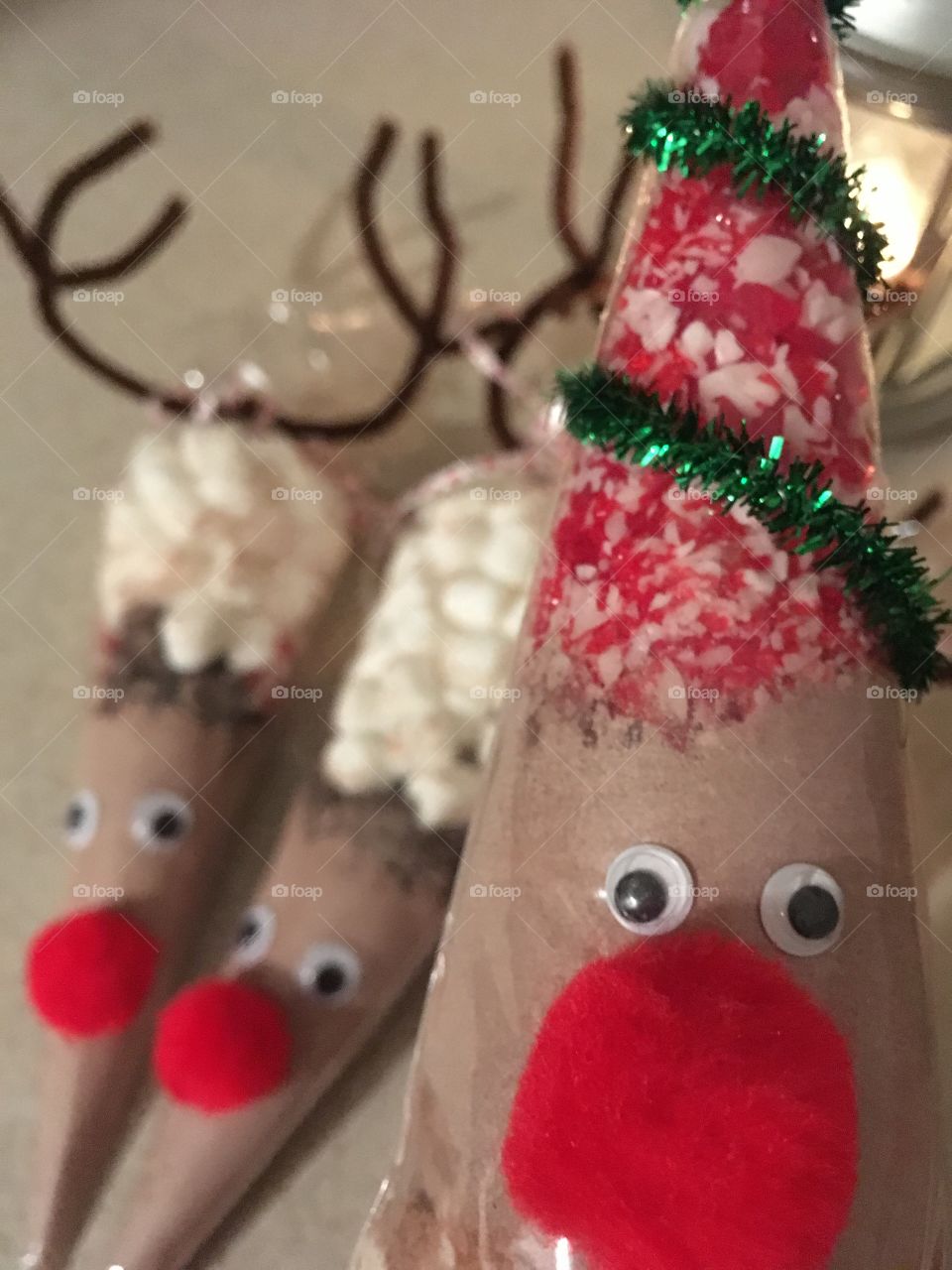 Christmas cocoa cones