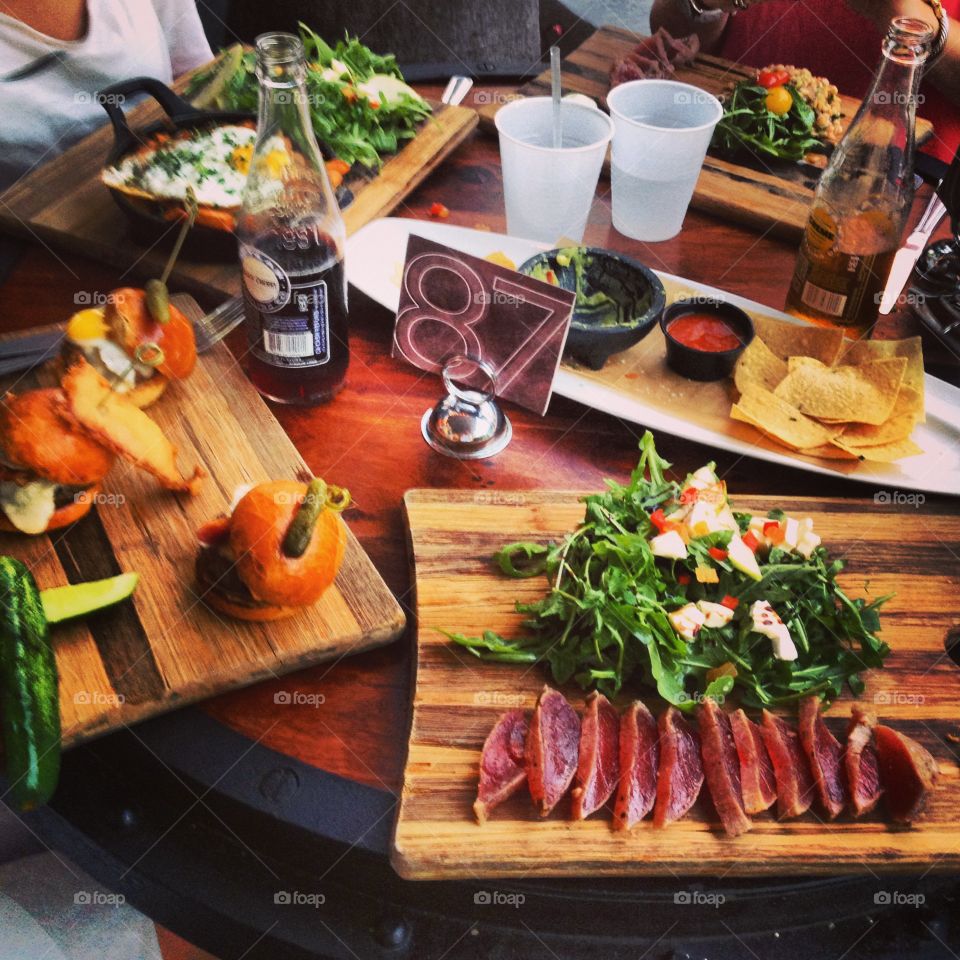 Dinner at Over the Counter. Dinner with friends