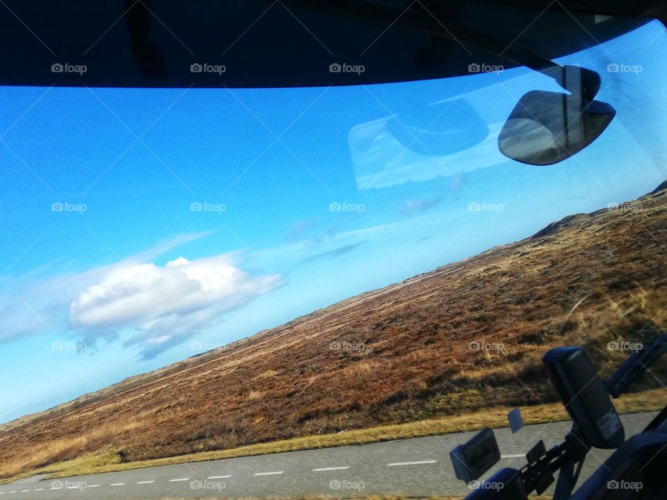 Bike path in Denmark. Perfect weather for trucking.