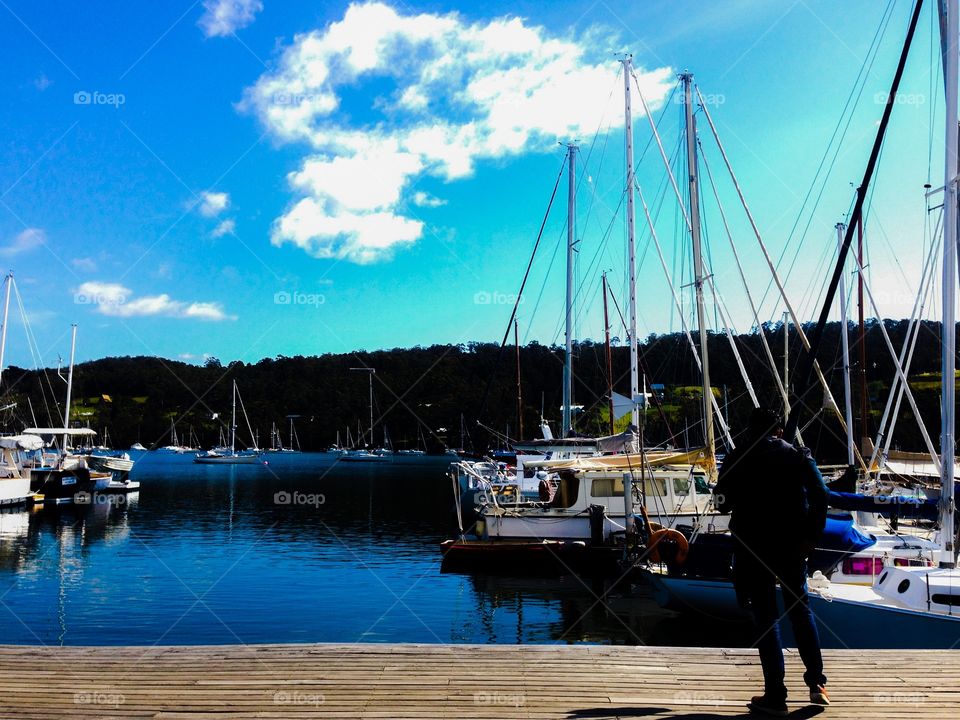 Marina. Marina in Kettering, Hobart, Tasmania