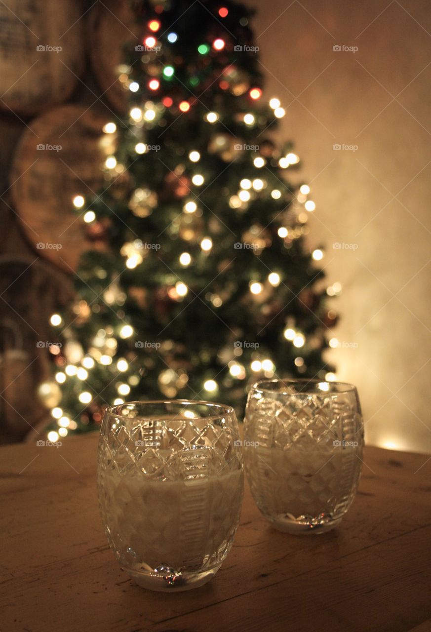 Christmas time eggnog