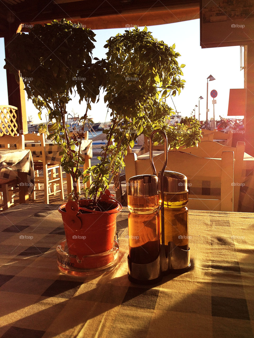 italy flower table sunset by joosse_b