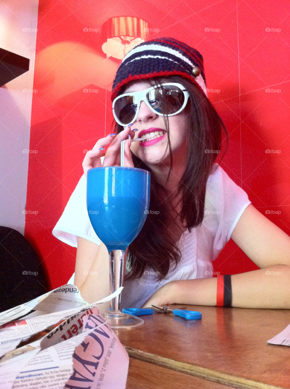 People, Fun, Woman, Indoors, Sunglasses