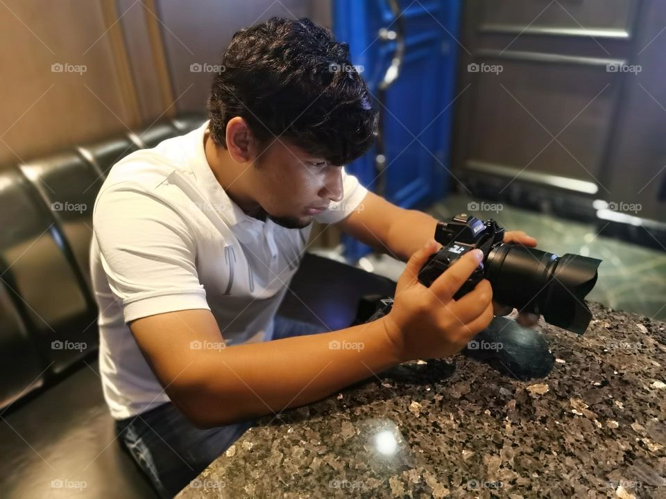 Making video of my friend 