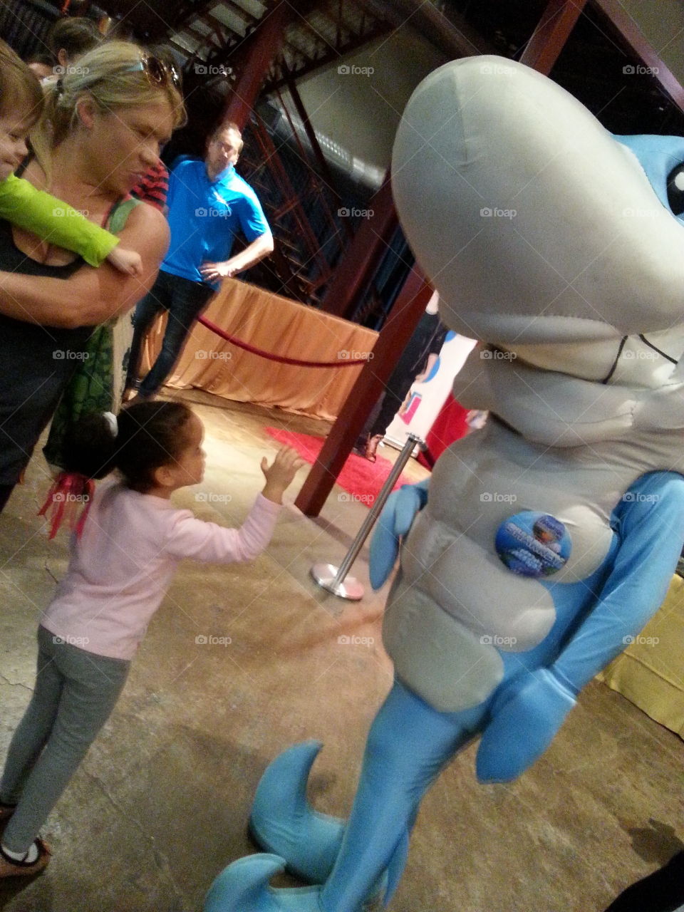 Her first face to face with a shark