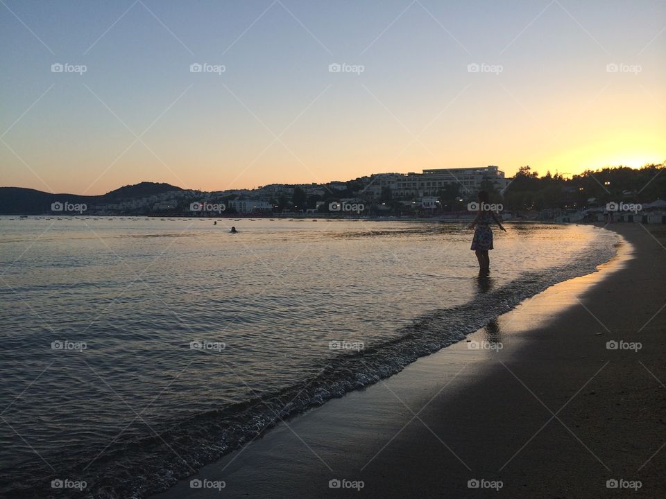 Sunset, Water, Beach, Landscape, Dawn