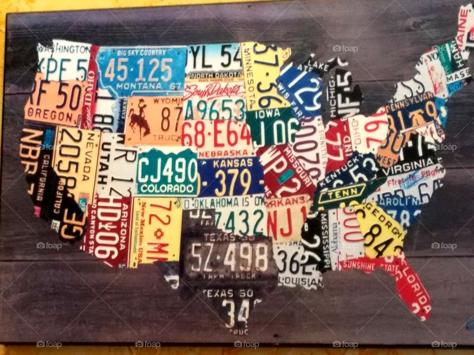 license plates sign