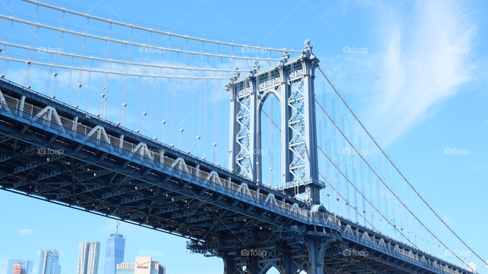 Closer Shot of Manhattan Bridge