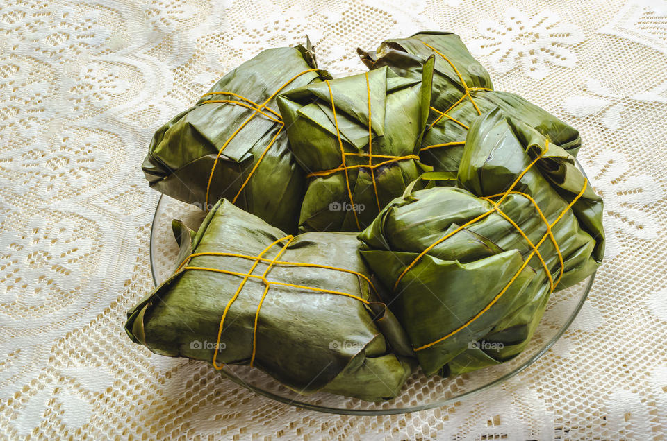 Banana Leaf Wrapped Duckunu