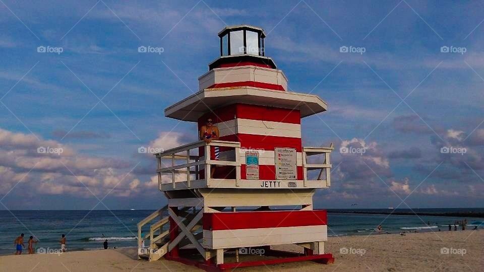 Lighthouse lifeguard station