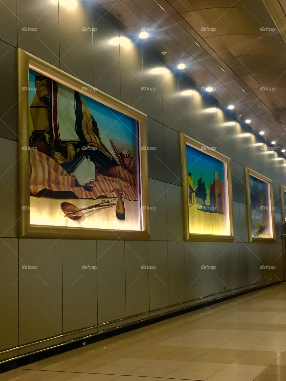 Airport Art Gallery. Who Knew?  Kuwait Airport