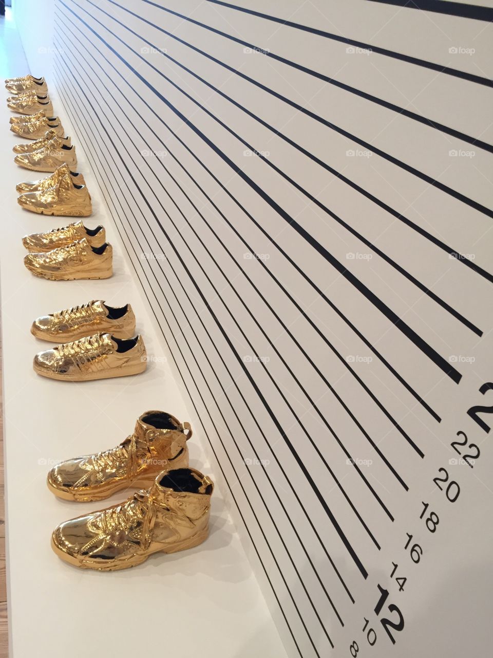 Art in Detail, fine art, sculpture, shoes, gold 